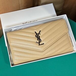 Tan Quilted Women's Wallet